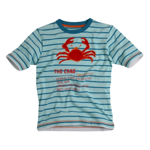 Boy` Stripe Crab T -Shirt