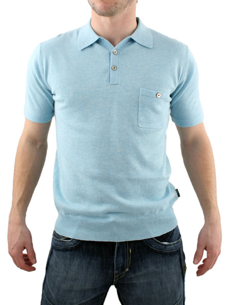 Aqua Knit Polo Shirt