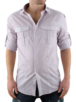 Lilac Roll Up Sleeve Shirt
