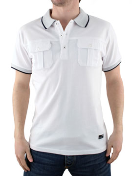White Pocket Polo Shirt