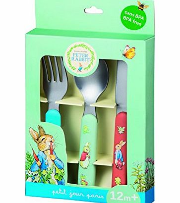 Petit Jour Peter Rabbit 3 Piece Cutlery Set