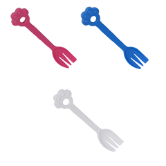 Teal Plastic Feeding Fork for Cat and Dog Food by Pets at Home