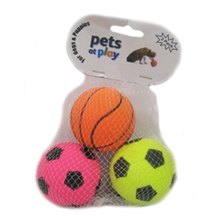 Sponge Ball 3 Pack Toy for Dogs by Pets at Play