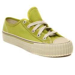 Male Flyers Centre Lo Fabric Upper Fashion Trainers in Green