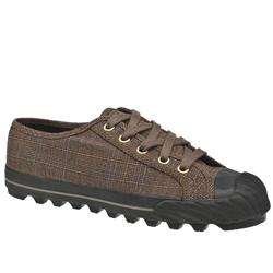 Male Flyers Grounder Low Fabric Upper Fashion Trainers in Brown