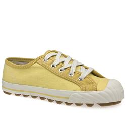 Male Flyers Grounder Low Fabric Upper Fashion Trainers in Yellow