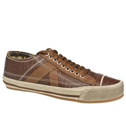 Pf Flyers Male Flyers Number 5 Leather Upper Fashion Trainers in Brown