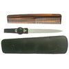 Pfeilring Mens Essential Grooming Kit comes in a sleek leather case and contains an essential comb a