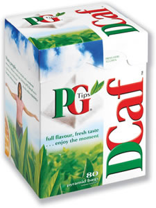PG Tips DCaf Tea Bags Decaffeinated Ref A04070