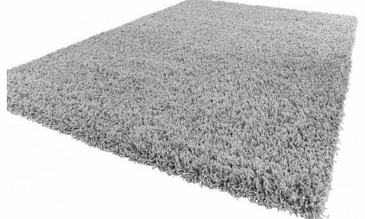 PHC Shaggy Rug High Pile Long Pile Modern Carpet Uni Grey, Size:190x280 cm
