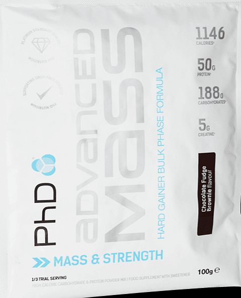 PhD Advanced Mass Powder Fudge Brownie 100g -