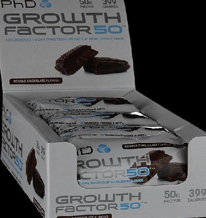 PhD Growth Factor 50 Chocolate 12 x 100g - 12 x