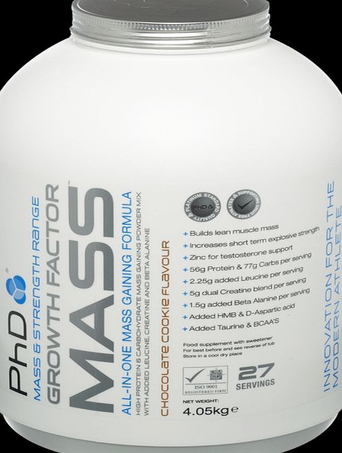 PhD Growth Factor Mass Chocolate 4005g Powder -