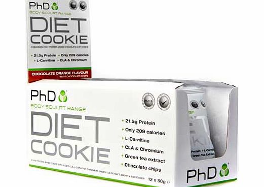 PHD Nutrition PHD Diet Cookie Pack of 12 Chocolate Orange