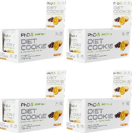 PhD Supplements, 2102[^]0139051 Diet Cookie Choc Orange 12 x 60g x Fourpack