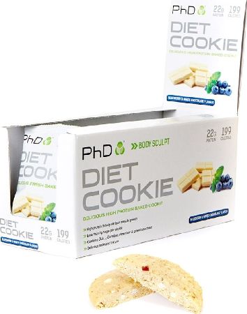 PhD Supplements, 2102[^]0138716 PhD Diet Cookie Blueberry and White Chocolate