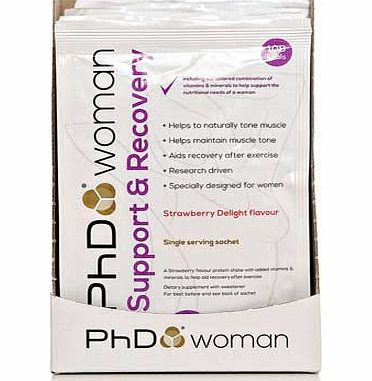 PHD Woman Support Recovery 16 Strawberry Protein