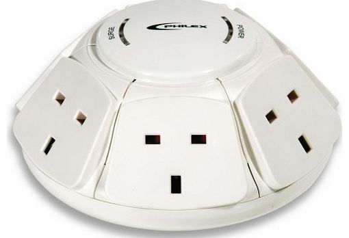 6-Way Surge Protected KITCHEN PowerDome 1m