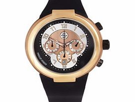Active rose gold-tone chrono watch