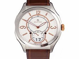 Prestige brown leather watch