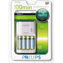 philips 100 Min Plug-In AA/AAA Battery Charger