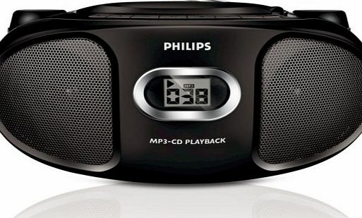 AZ-302 Portable CD Player Stereo Boombox MP3 AUX