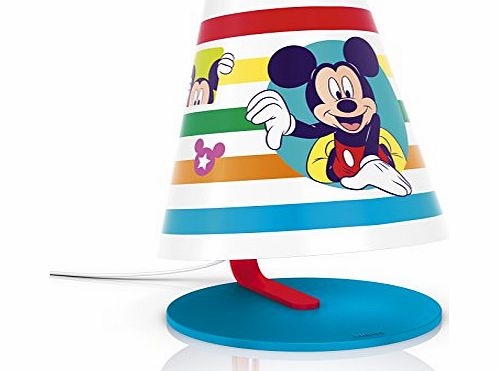 Philips Disney Mickey Mouse Childrens Table Lamp - 1 x 4 W Integrated LED