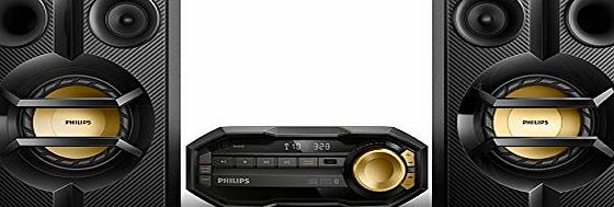 Philips FX10/12 Mini Hi-Fi System with Bluetooth (230 W RMS/USB/MP3/MAX sound) - Black