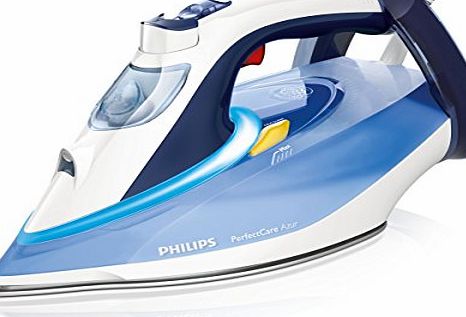 Philips GC4914/20 PerfectCare Azur Steam Iron with Optimal Temperature Technology and T-ionic Glide Soleplate, 0.35 Litre, 2600 Watt, Blue