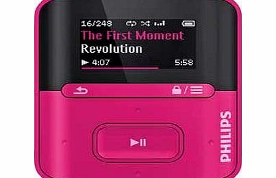 Philips GoGear Raga 4gb MP3 Player - Pink