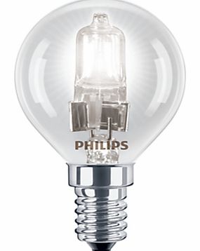 Philips Halogen 42W SES Classic Golf Ball Bulb,
