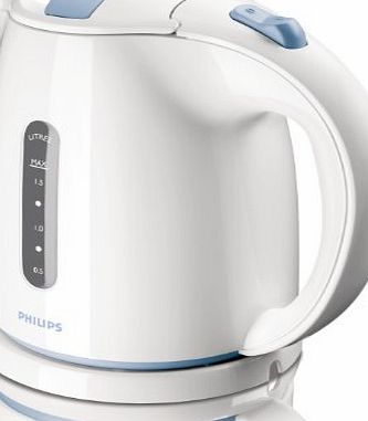 Philips HD4646/75 Daily Collection Kettle - White Plastic/ Blue accents