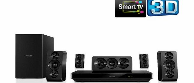 Philips HTB3510/12 1000W 3D Blu-ray and DVD 5.1 Home Cinema System
