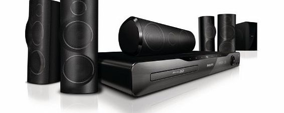 Philips HTS5562/12 Immersive Sound Home Theater with 3D Angled Speakers