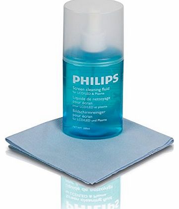 Philips SVC1116/10 Screen Cleaner for LCD/Plasma/LED TVs with Microfiber Cloth