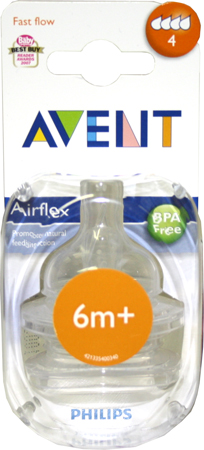 AVENT 6m+ Airflex Teat 2 pack