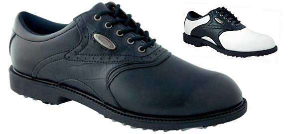 Dakota mens golf shoe-Black and White