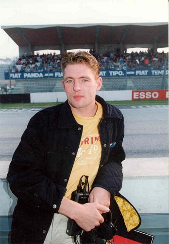 Jos Verstappen 1994 on Pit wall Photo (13cm x 9cm)
