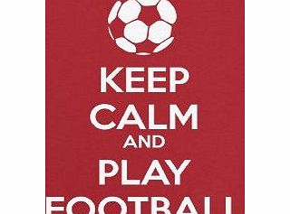 Phunky Buddha - Keep Calm And Play Football Kids T-Shirt 7-8 yrs - Red