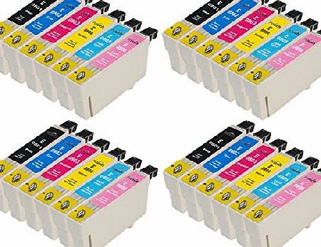3 Sets = 18 Epson T0487 Compatible Printer Ink Cartridges for Epson Stylus Photo R200 R220 R300 R300M R320 R330 R340 RX500 RX600 RX620 RX640 Printers (3x Black, 3x Cyan, 3x Magenta, 3x Yellow, 3x Ligh