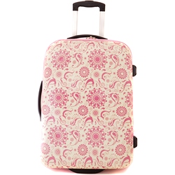 Picture Case Pink Paisley Medium 24` Trolley Case