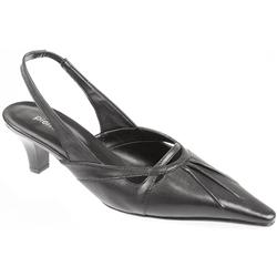 Female Pccar701 Leather Upper Comfort Sandals in Black