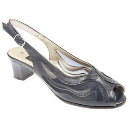 Female Zodpc508 Leather/Textile Upper Comfort Sandals in Navy