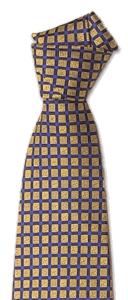 Pierre Cardin Gold Square Silk Tie