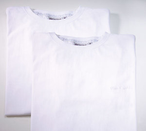 Pack of 2 T-Shirts, white, in various sizes