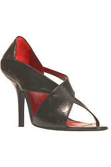 Pierre Hardy Patent leather wrap-around stilettos