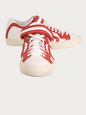 SHOES WHITE RED 8 UK PIE-T-102TRIM