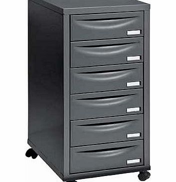 Pierre Henry 6 Drawer Multi Filing Cabinet - Black