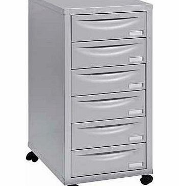 Pierre Henry 6 Drawer Multi Filing Cabinet - Grey