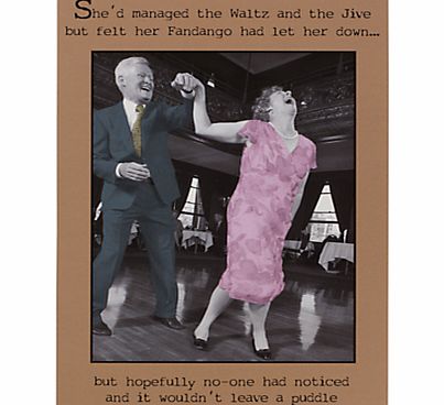 Couple Dancing Humorous Greeting Card